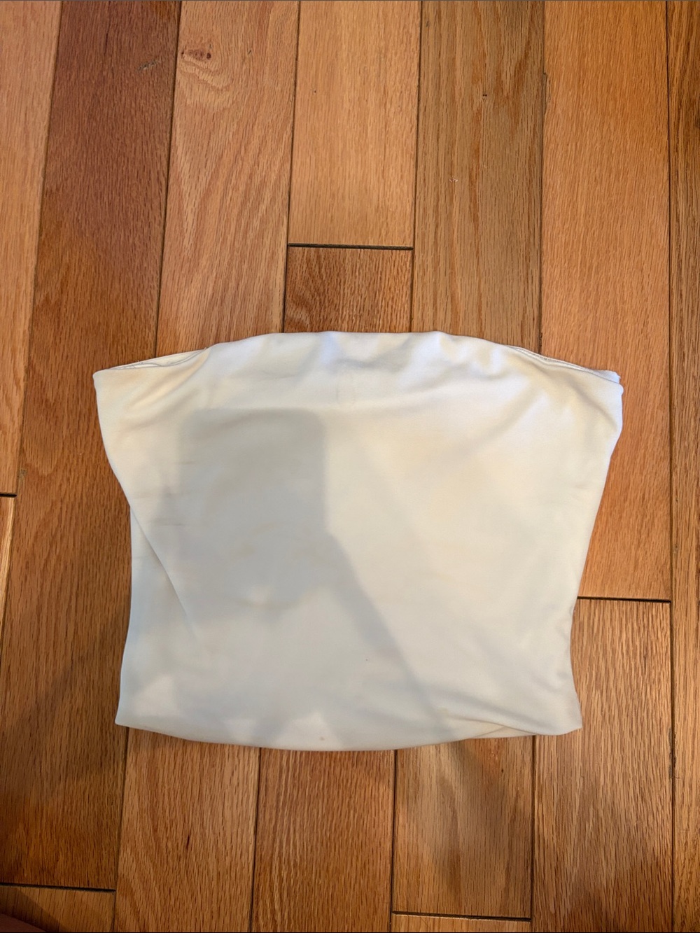 Dynamite Cream Strapless Bandeau Top